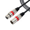 (3-Pin) Short XLR Audio Cable (Male) to (Female) for Microphone / Speaker (1m)